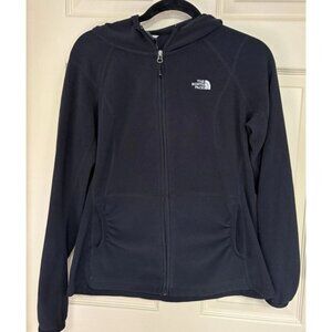 North Face Womens Jacket Medium Polartec Black Full Zip Fleece